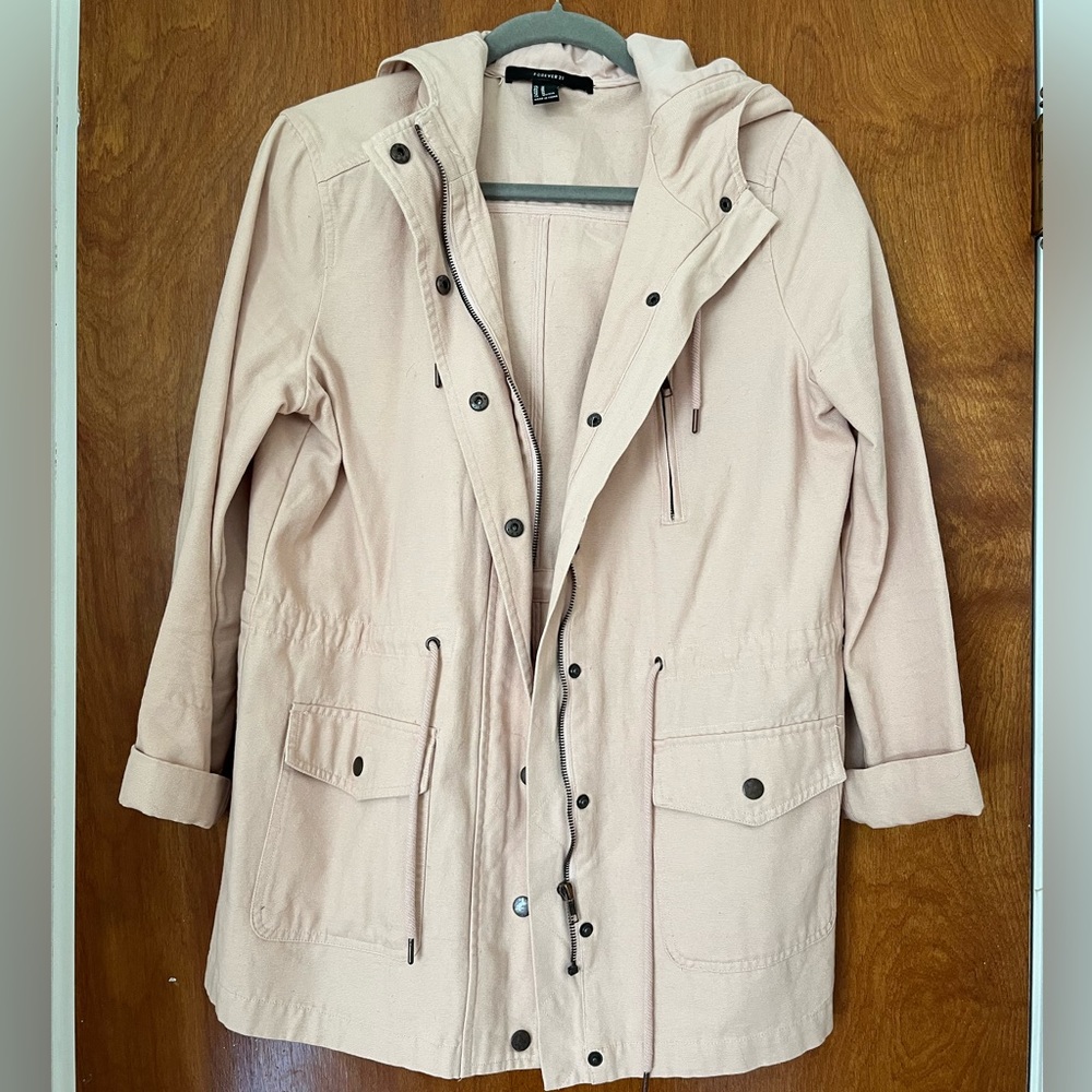 Medium Forever 21 Light Pink Spring Jacket
